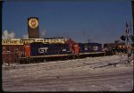 GTW Frand Trunk Western GP-9 #4448 Milwaukee Junction Detroit Michigan 1/17/1982